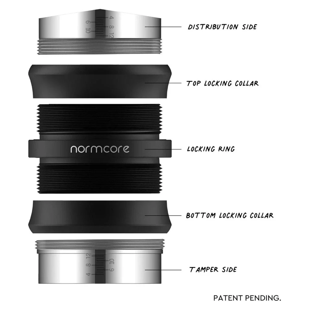 Normcore 51mm Coffee‎ Distributor & Tamper, Dual Heads